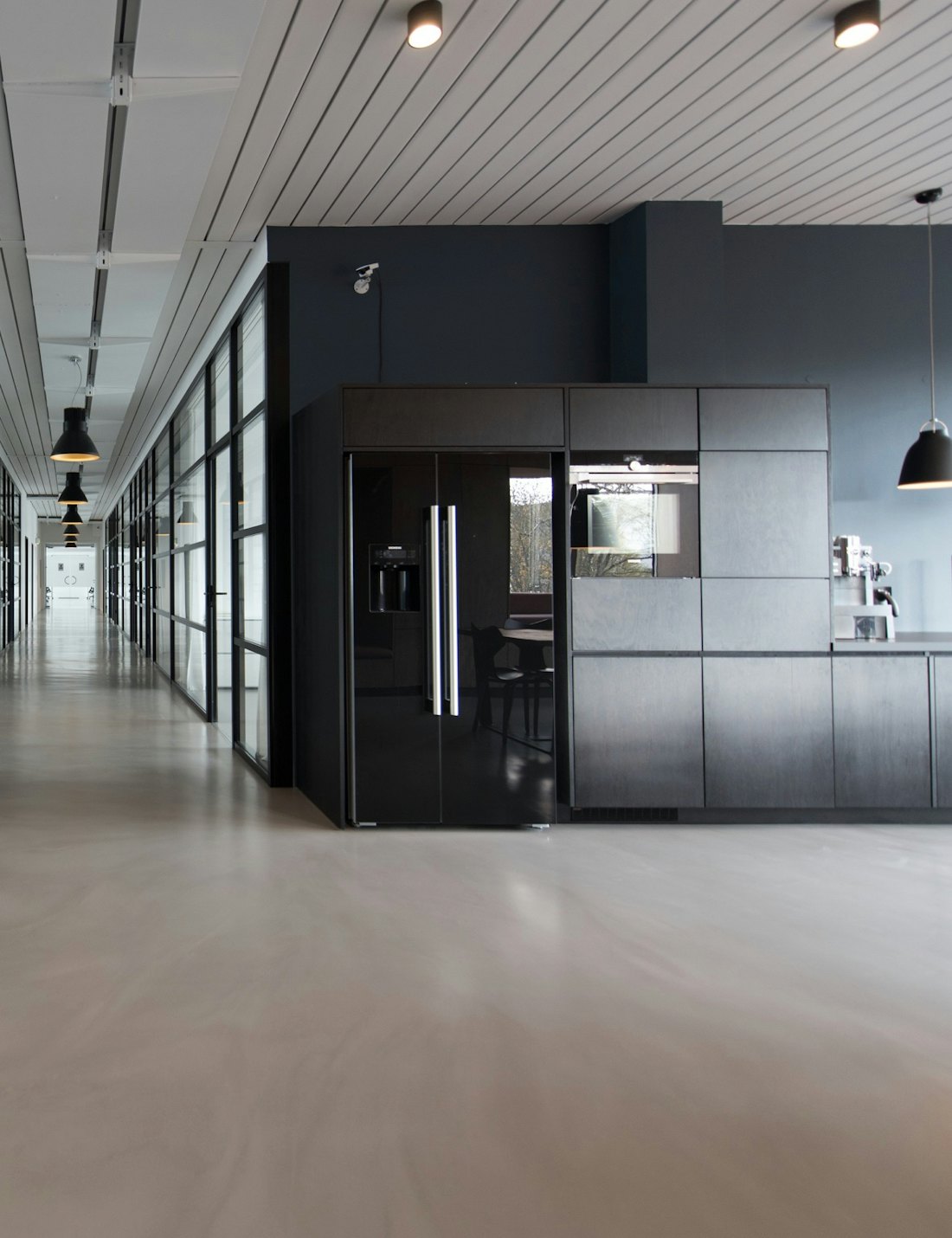 Corridor of a contemporary office building